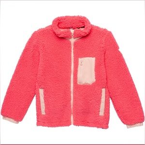 Rossignol Big Girls Layer Fleece Jacket size 14 Color Pink Lift
